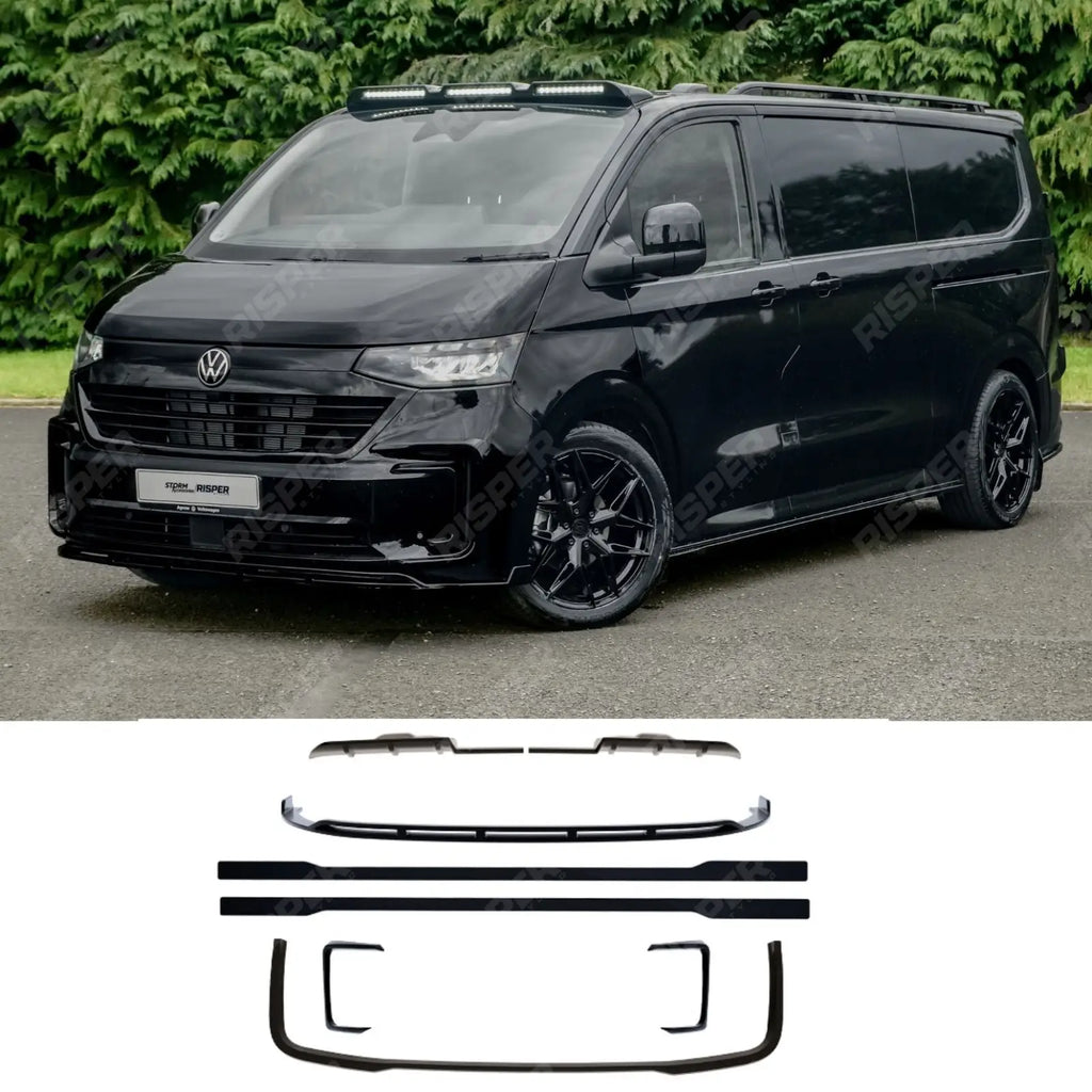 V1 Premium Aero Kit In Gloss Black For Volkswagen Transporter T7 LWB 2025 on