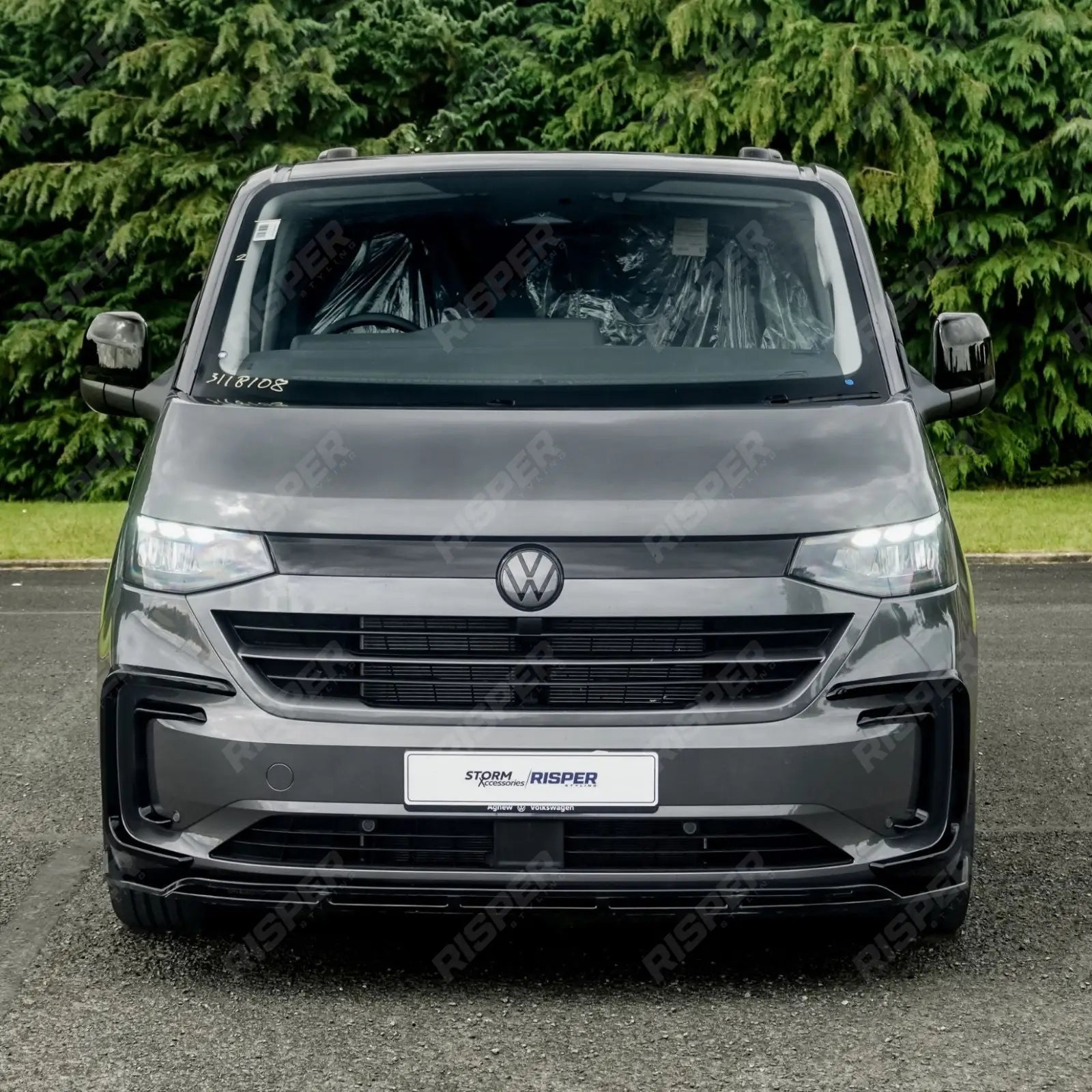 V1 Premium Aero Kit In Gloss Black For Volkswagen Transporter T7 SWB 2025 on