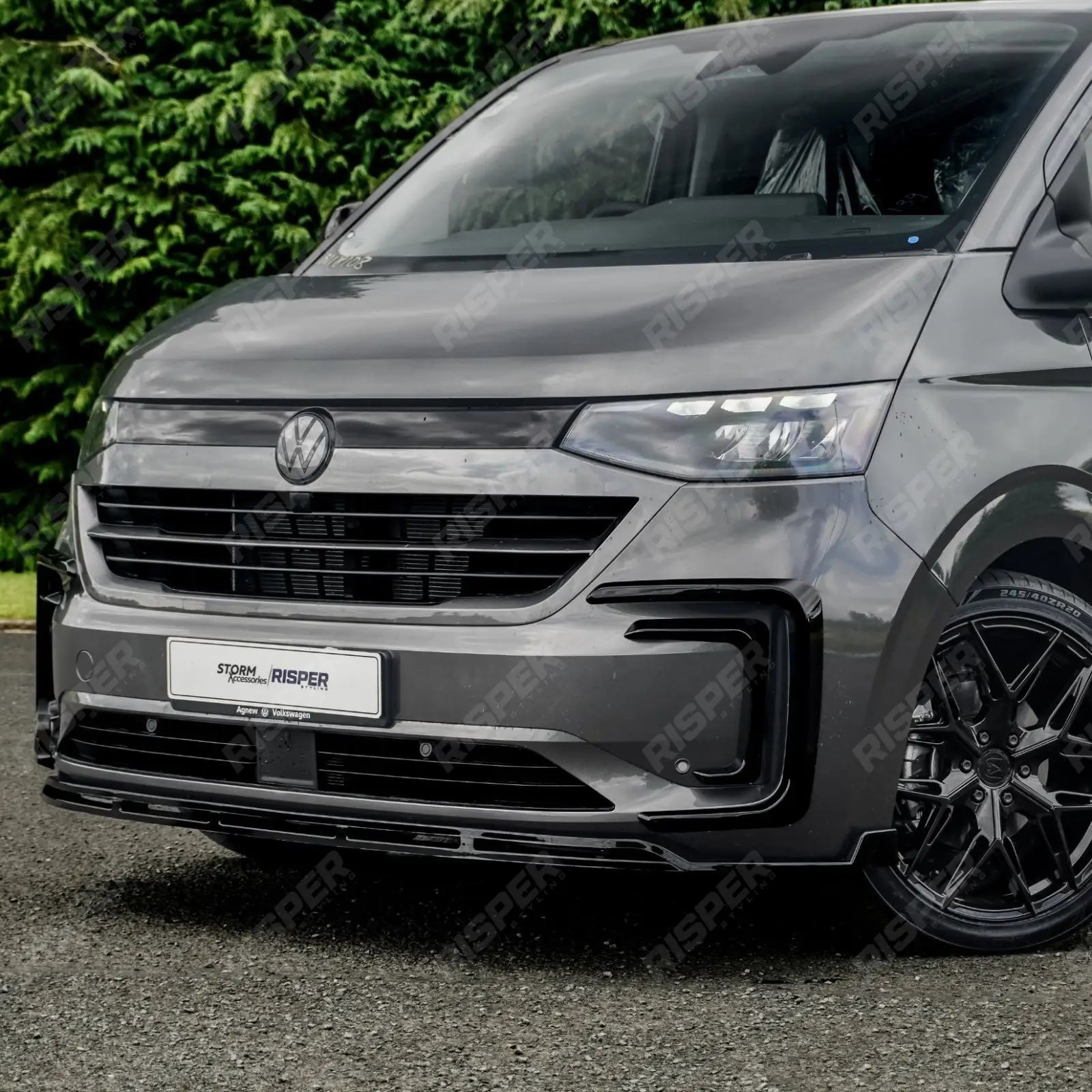 V1 Premium Aero Kit In Gloss Black For Volkswagen Transporter T7 SWB 2025 on