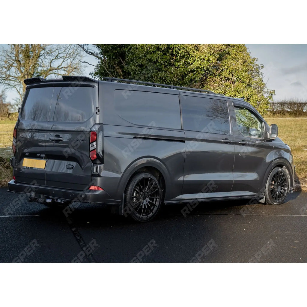 V1 Rear Spoiler Barn Door In Gloss Black For Ford Transit Custom MK2 2024 On