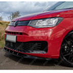 V2 Front Splitter Gloss Black For Vw Caddy 2021 On