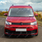 V2 Front Splitter Gloss Black For Vw Caddy 2021 On