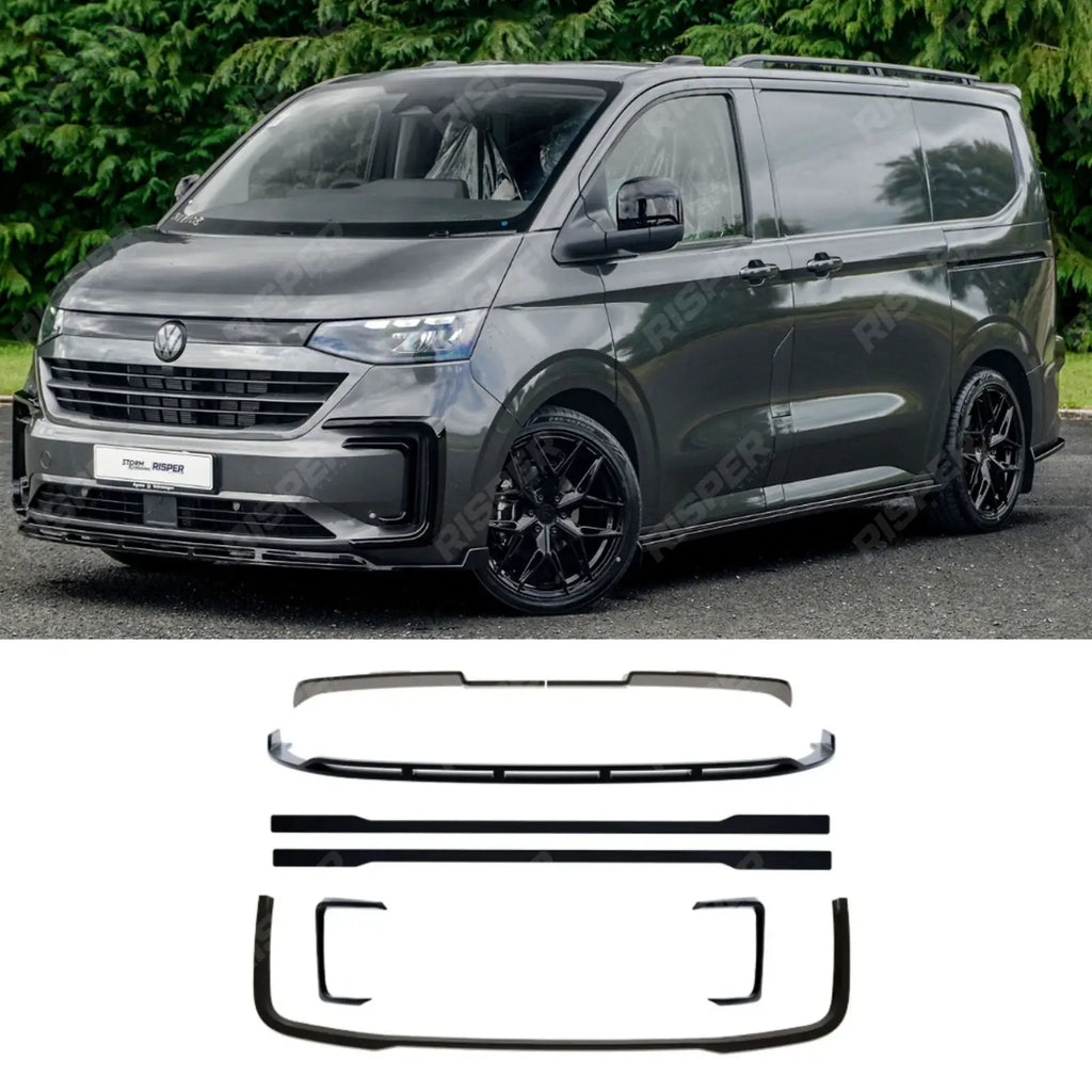 V2 Premium Aero Kit In Gloss Black For Volkswagen Transporter T7 SWB 2025 on