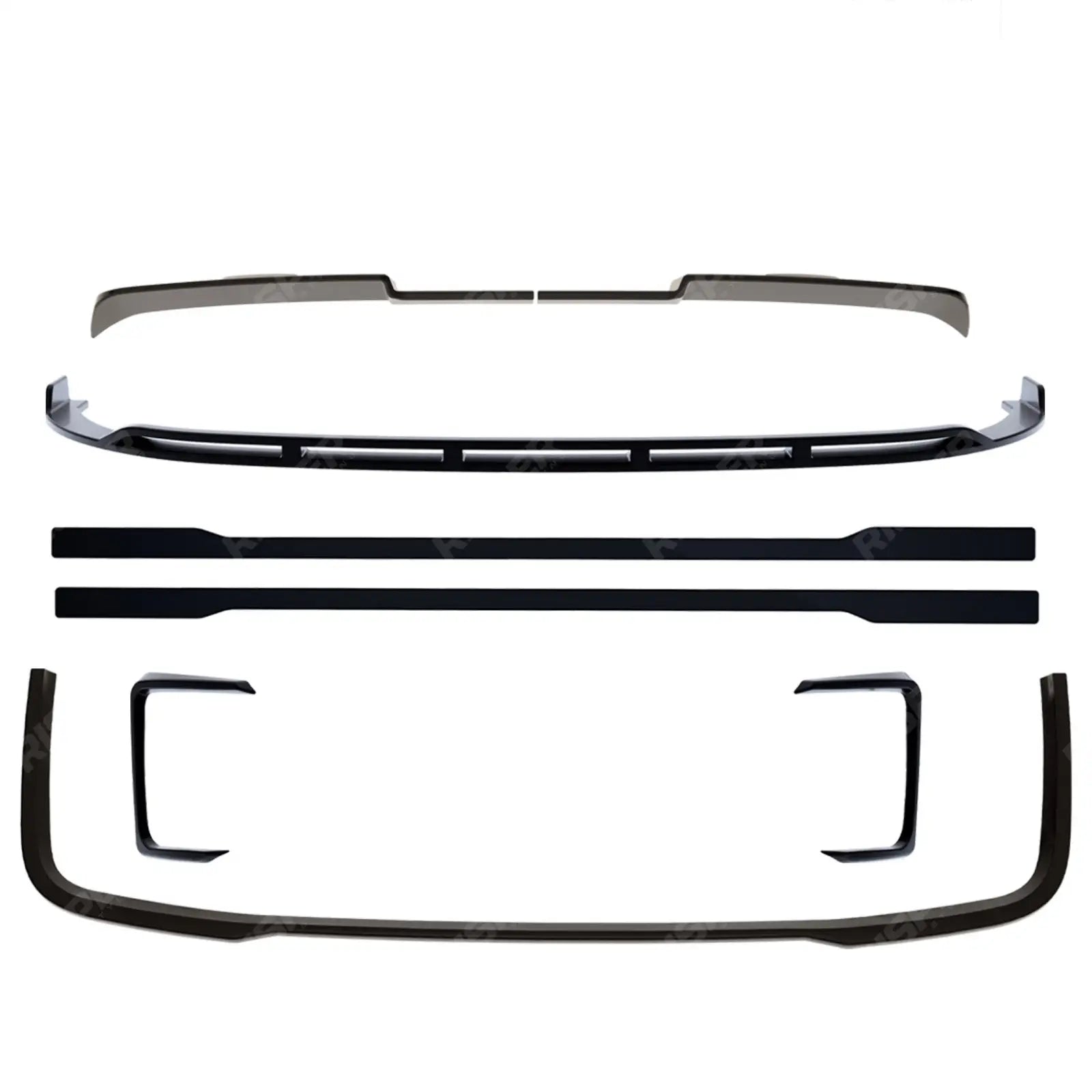 V2 Premium Aero Kit In Gloss Black For Volkswagen Transporter T7 SWB 2025 on