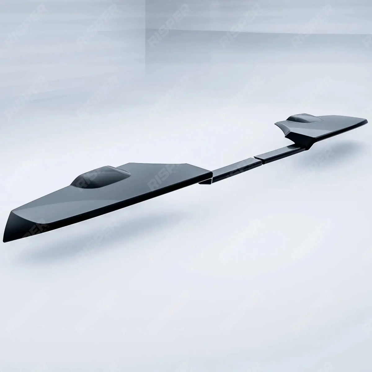 V2 Rear Spoiler In Gloss Black Barn Door For Ford Transit Custom MK2 2024 On