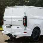 V2 Rear Spoiler In Gloss Black For Ford Transit Custom MK2 2024 On Barn Door