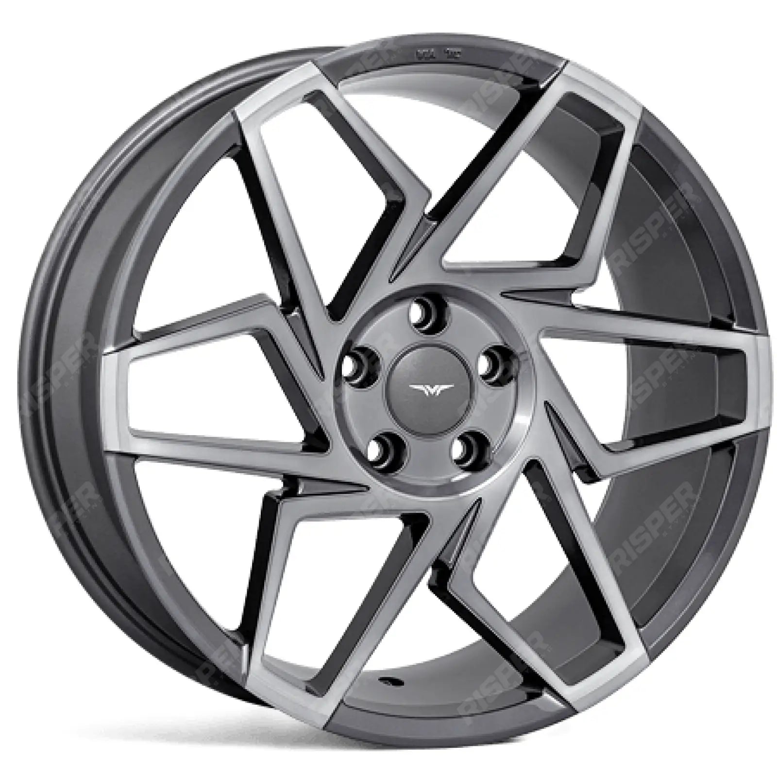 Veemann V-fs27r 19x8.5 5x112 Et42 Cb66.56 - Graphite Smoke Machined
