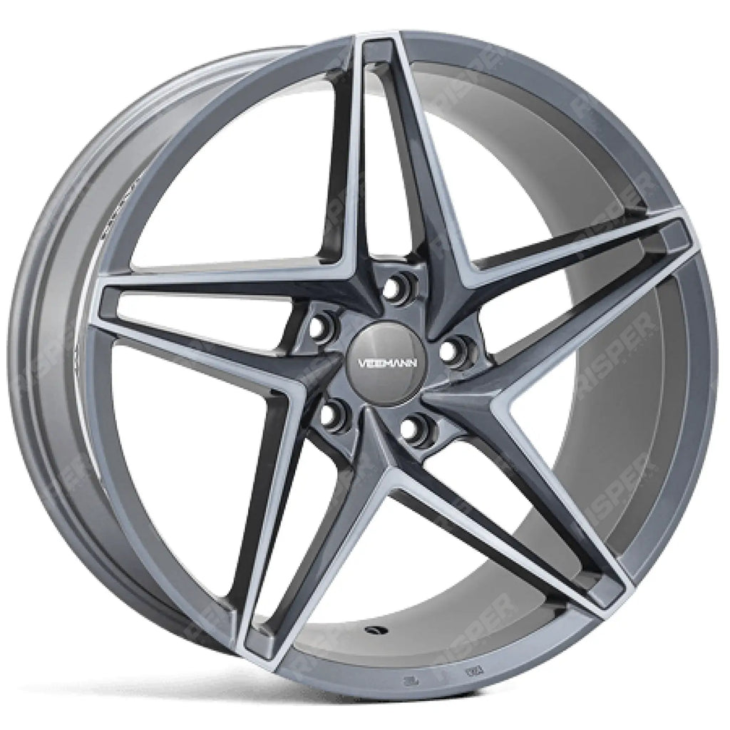Veemann - V-fs46 20x8.5 5x120 Et35 Cb72.56 - Graphite Smoke Machined