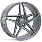 Veemann - V-fs46 20x8.5 5x120 Et35 Cb72.56 - Graphite Smoke Machined
