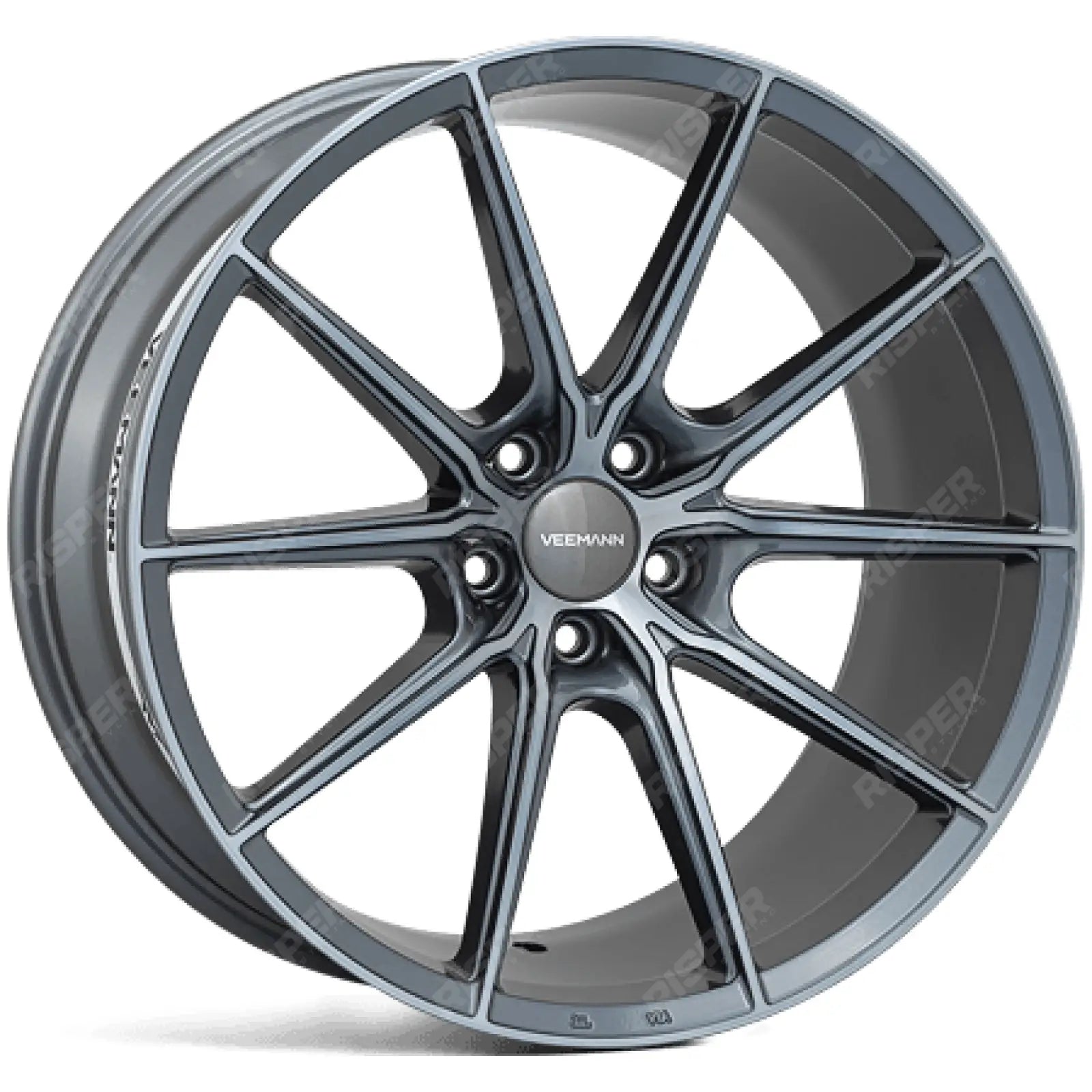Veemann - V-fs48 20x8.5 5x120 Et35 Cb75.56 - Graphite Smoke Machined