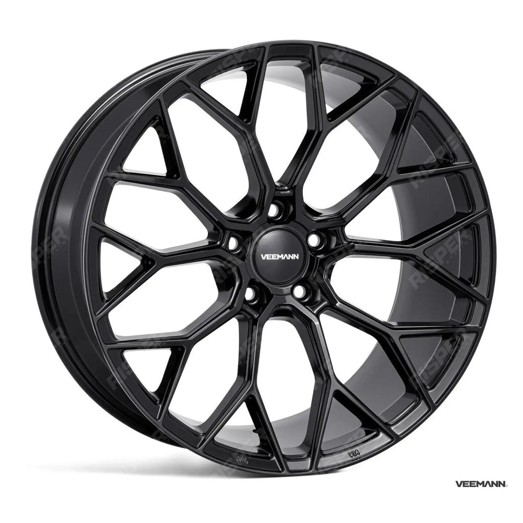 Veemann V-fs66 20 Inch Alloy Wheels 5x112 - Gloss Black - Staggered Set Of 4