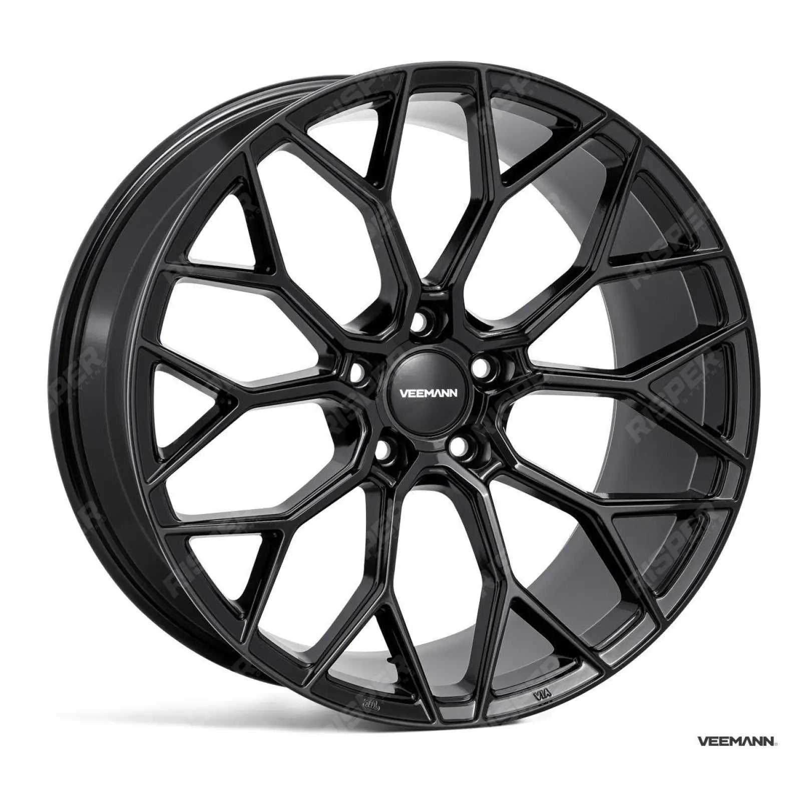 Veemann V-fs66 20 Inch Alloy Wheels 5x112 - Gloss Black - Staggered Set Of 4