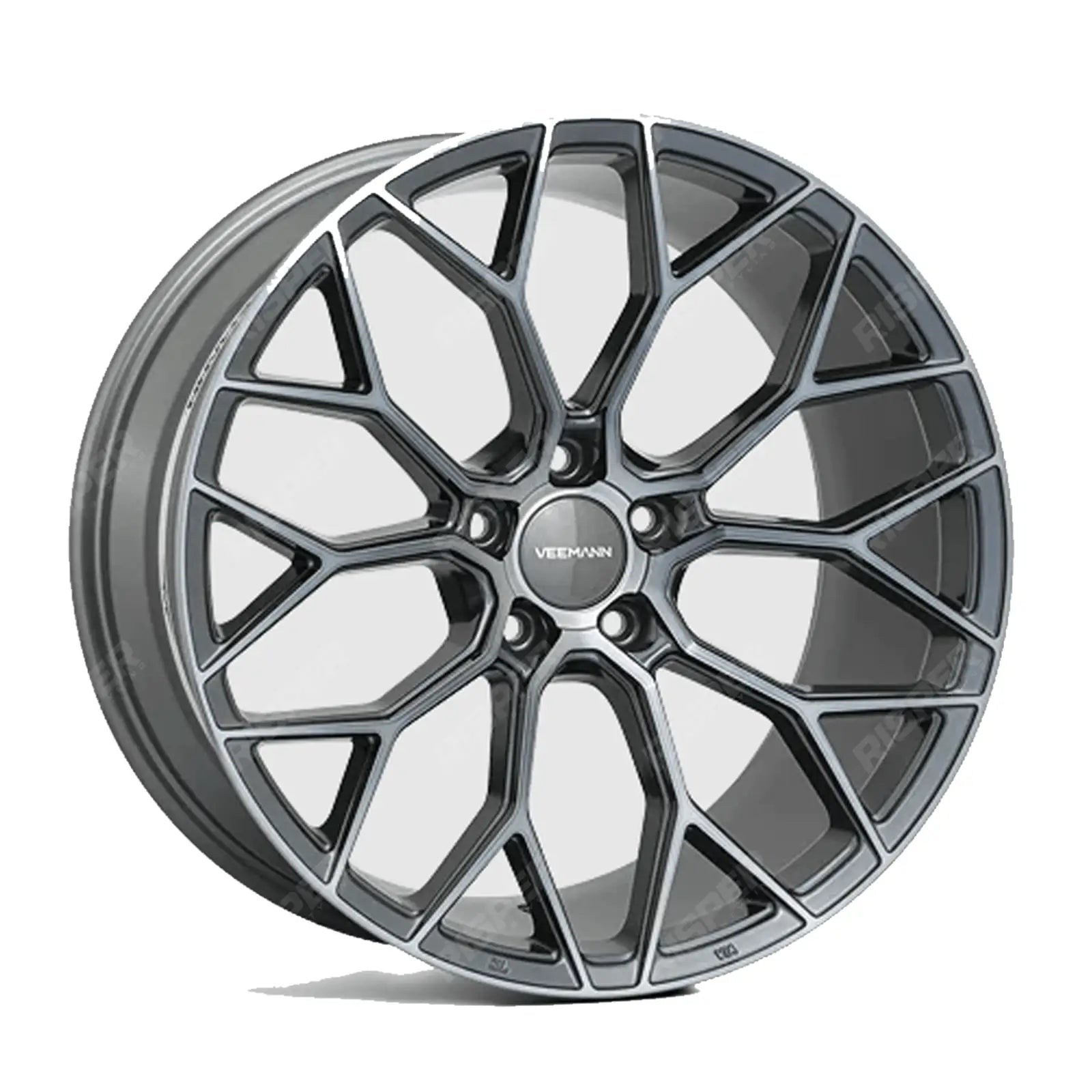 Veemann V-fs66 5x120 20 Inch Alloys Graphite Smoked Machined - 20x8.5