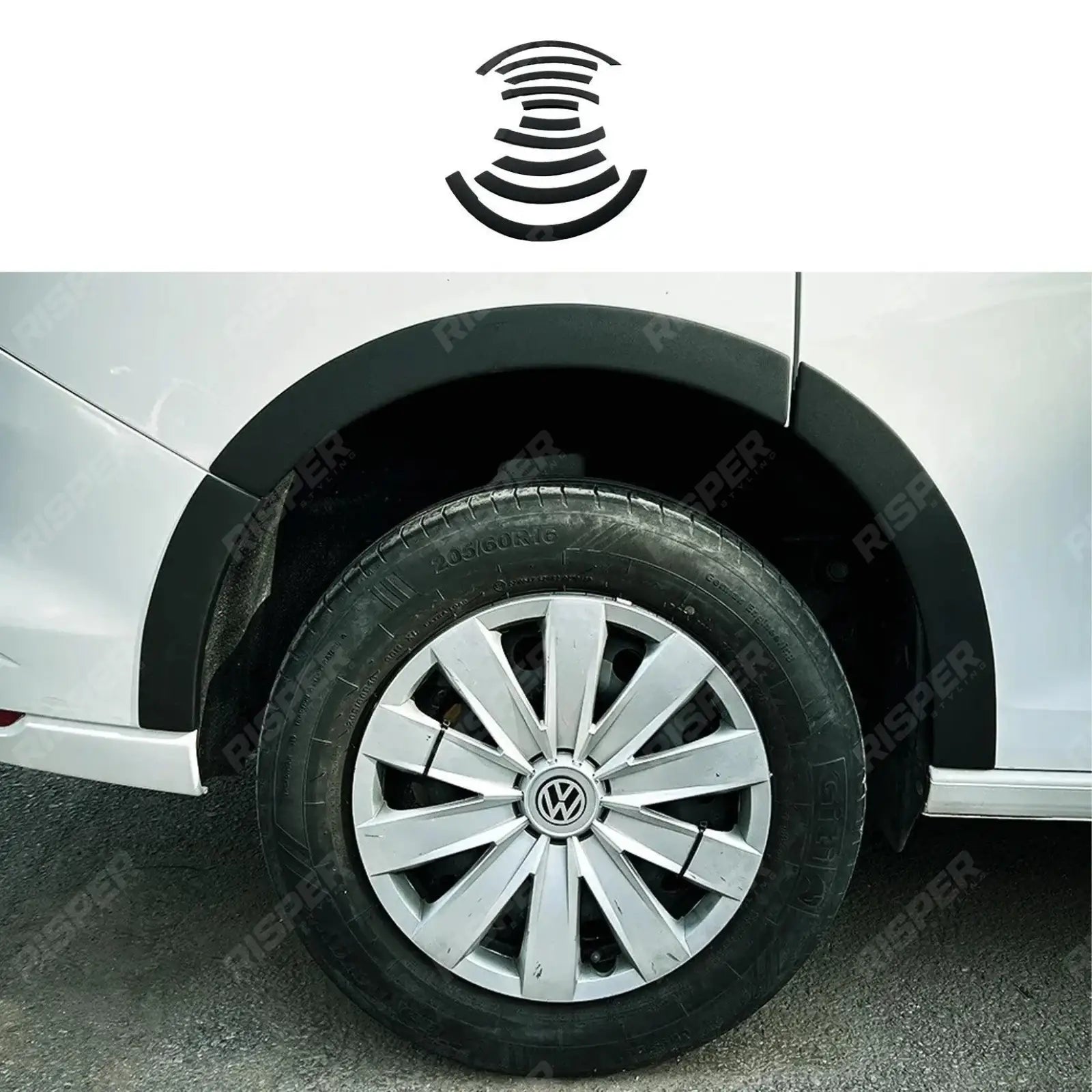 Volkswagen Caddy Mk5 2021+ Wheel Arch Trims Gloss Black (10 Pcs)