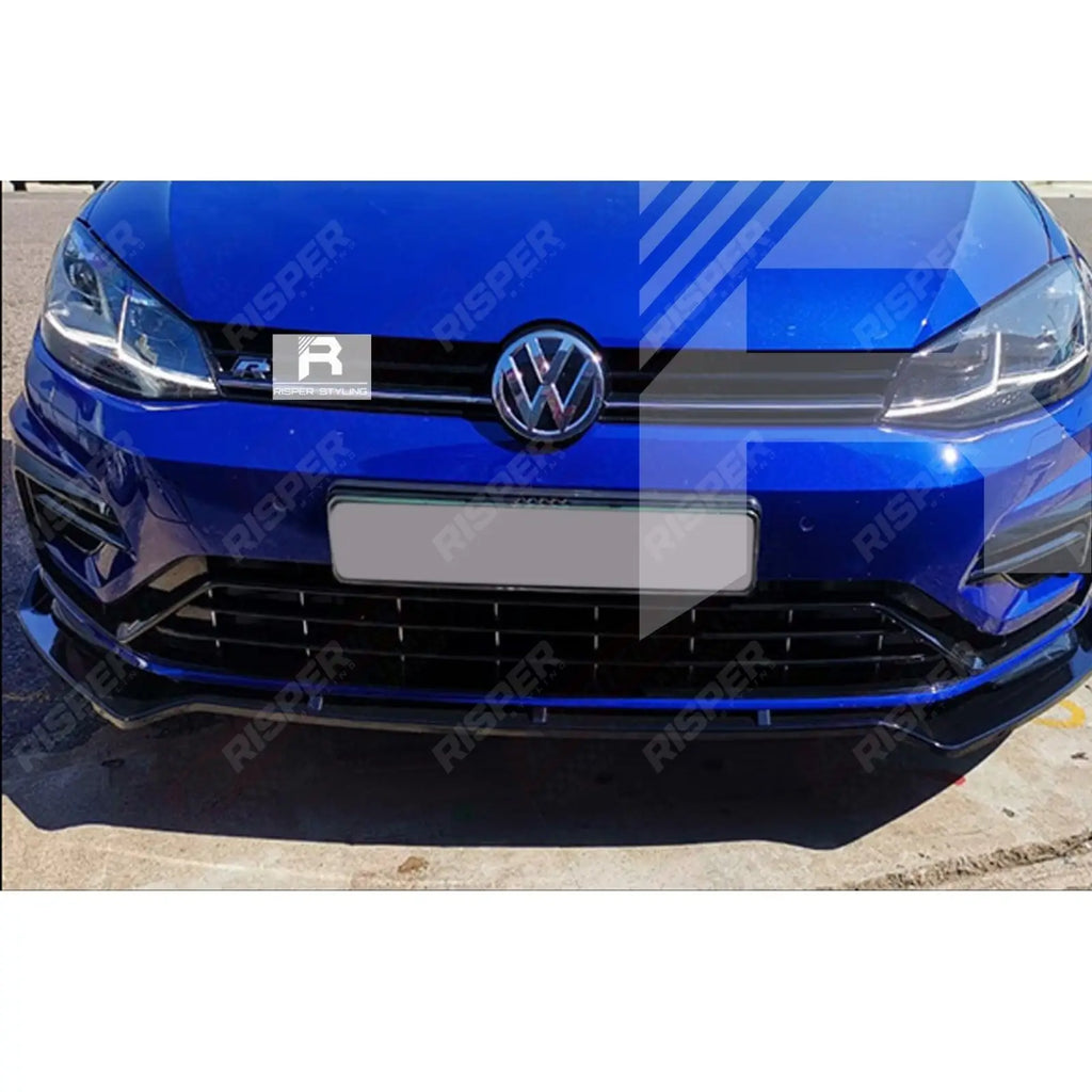 Volkswagen Golf MK7/7.5 2012-2017 - Gloss Black Front Splitter Lip for GTD, GTI, R, R-Line