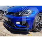 Volkswagen Golf MK7/7.5 2012-2017 - Gloss Black Front Splitter Lip for GTD, GTI, R, R-Line