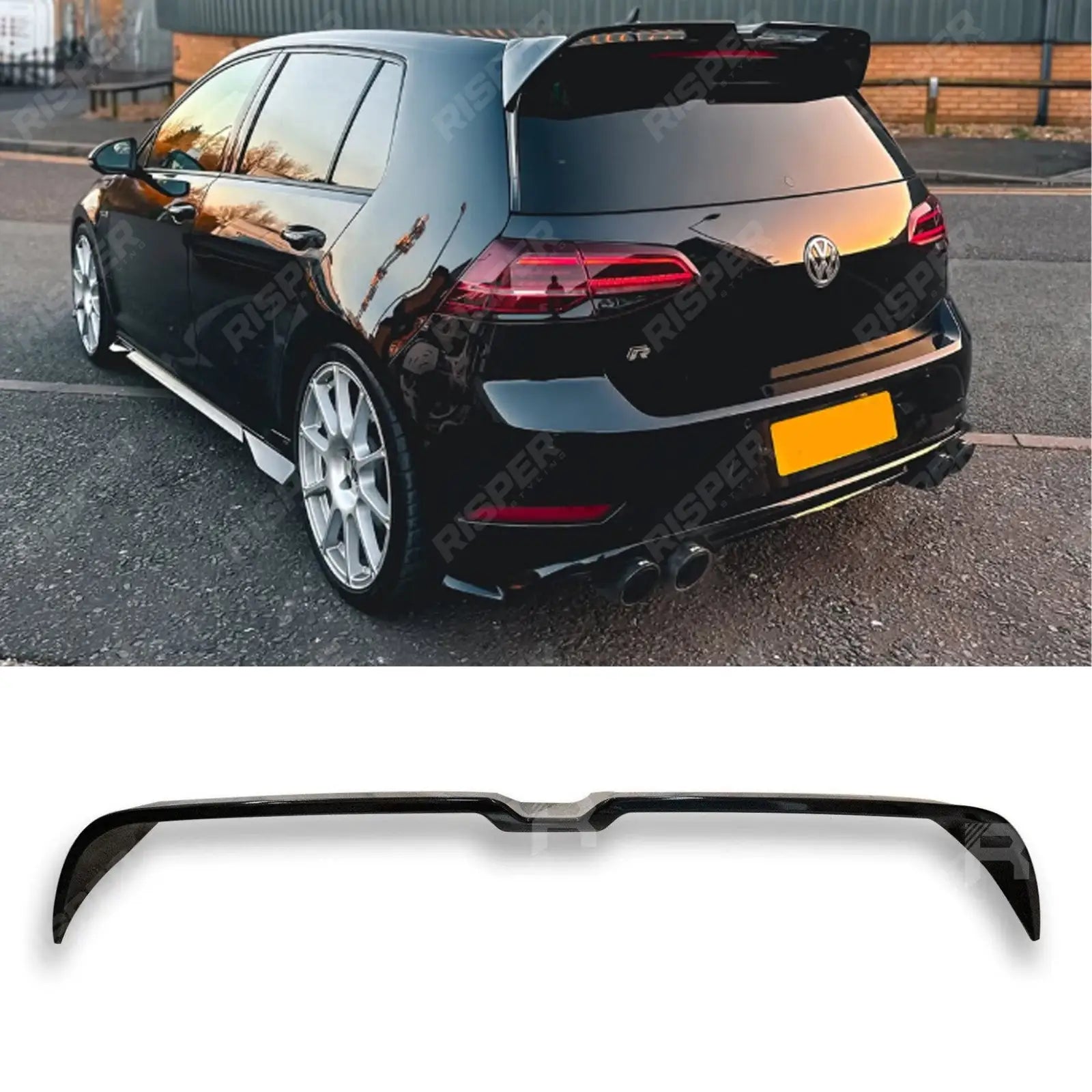 Volkswagen Golf MK7/7.5 GTI/GTD/R/GTE 2012-2020 - Oettinger Style Rear Spoiler in Gloss Black