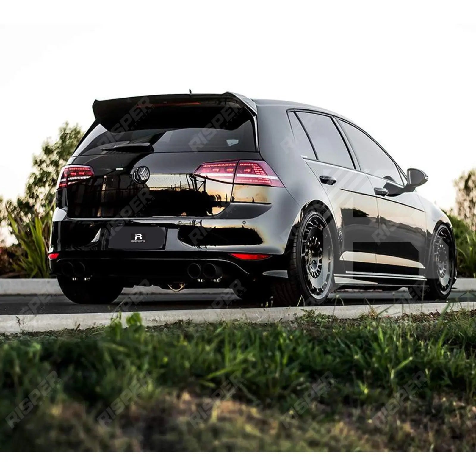 Volkswagen Golf MK7/7.5 GTI/GTD/R/R-Line 2012-2020 - Osir Style Rear Spoiler in Gloss Black