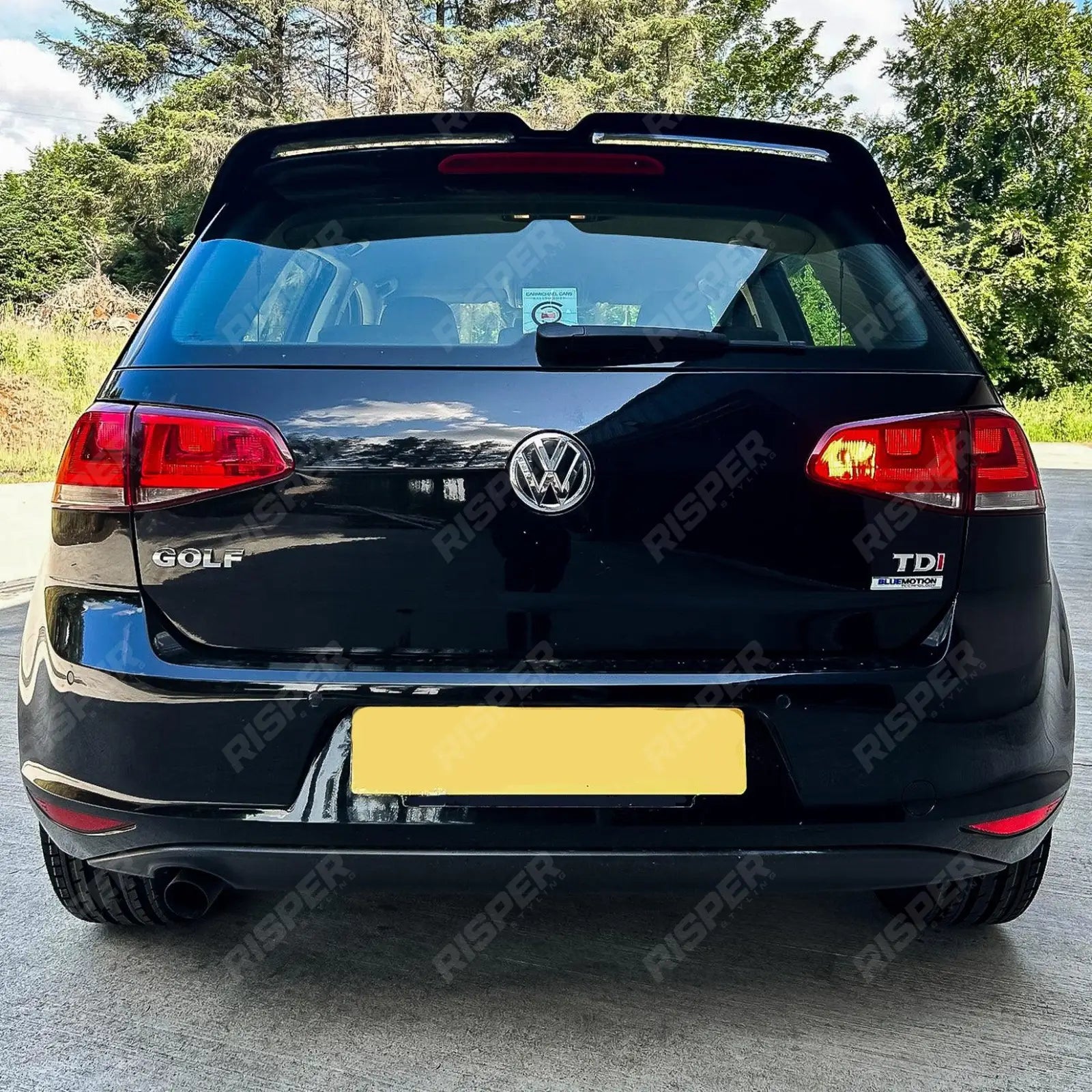 Volkswagen Golf MK7/7.5 TSI/TDI 2012-2020 - Oettinger Style Rear Spoiler in Gloss Black