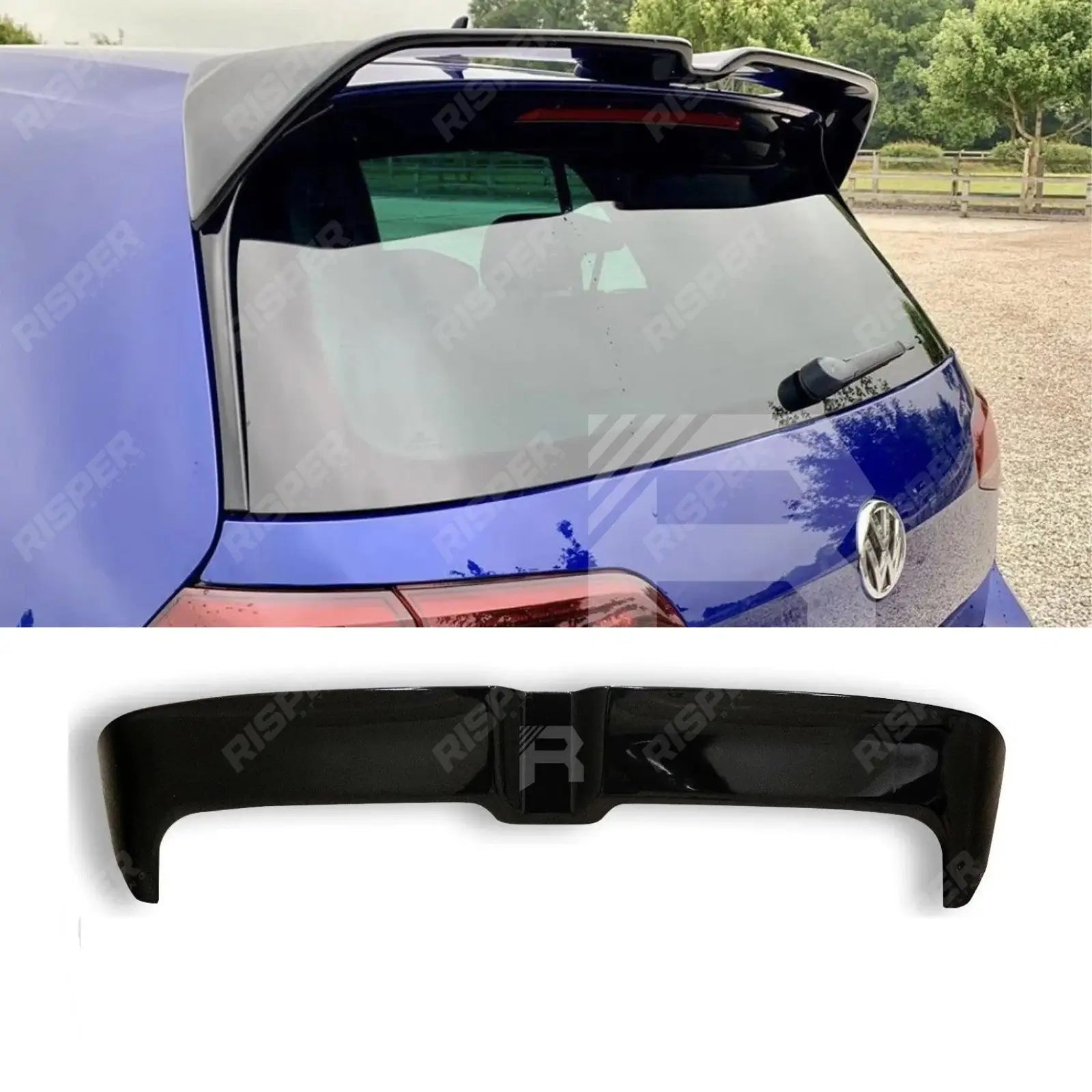 Volkswagen Golf MK7/7.5 TSI/TDI 2012-2020 - Oettinger Style Rear Spoiler in Gloss Black