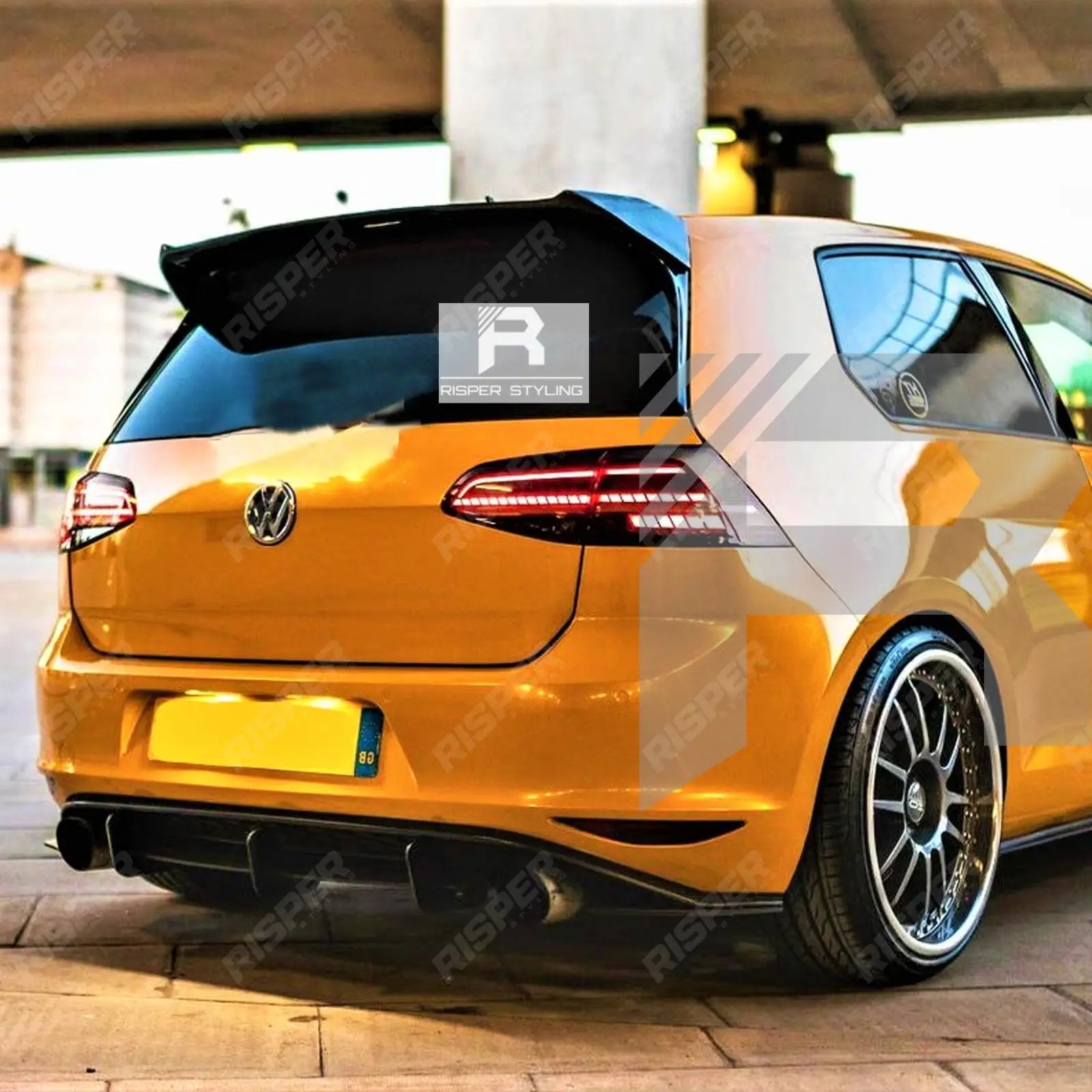 Volkswagen Golf MK7/7.5 TSI/TDI 2012-2020 - Osir Style Rear Spoiler in Gloss Black