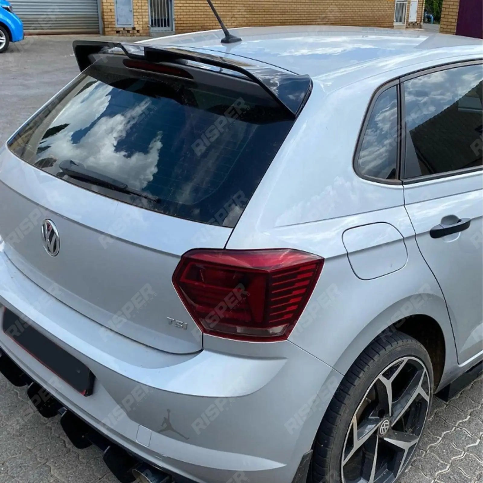 Volkswagen Polo MK6 GTI R (AW) 2018+ - Oettinger Style Rear Spoiler in Gloss Black