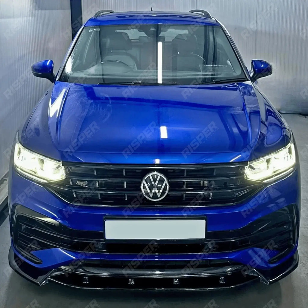 Aero Body Kit Gloss Black For Volkswagen Tiguan MK2 R / R-LINE 2020-2024