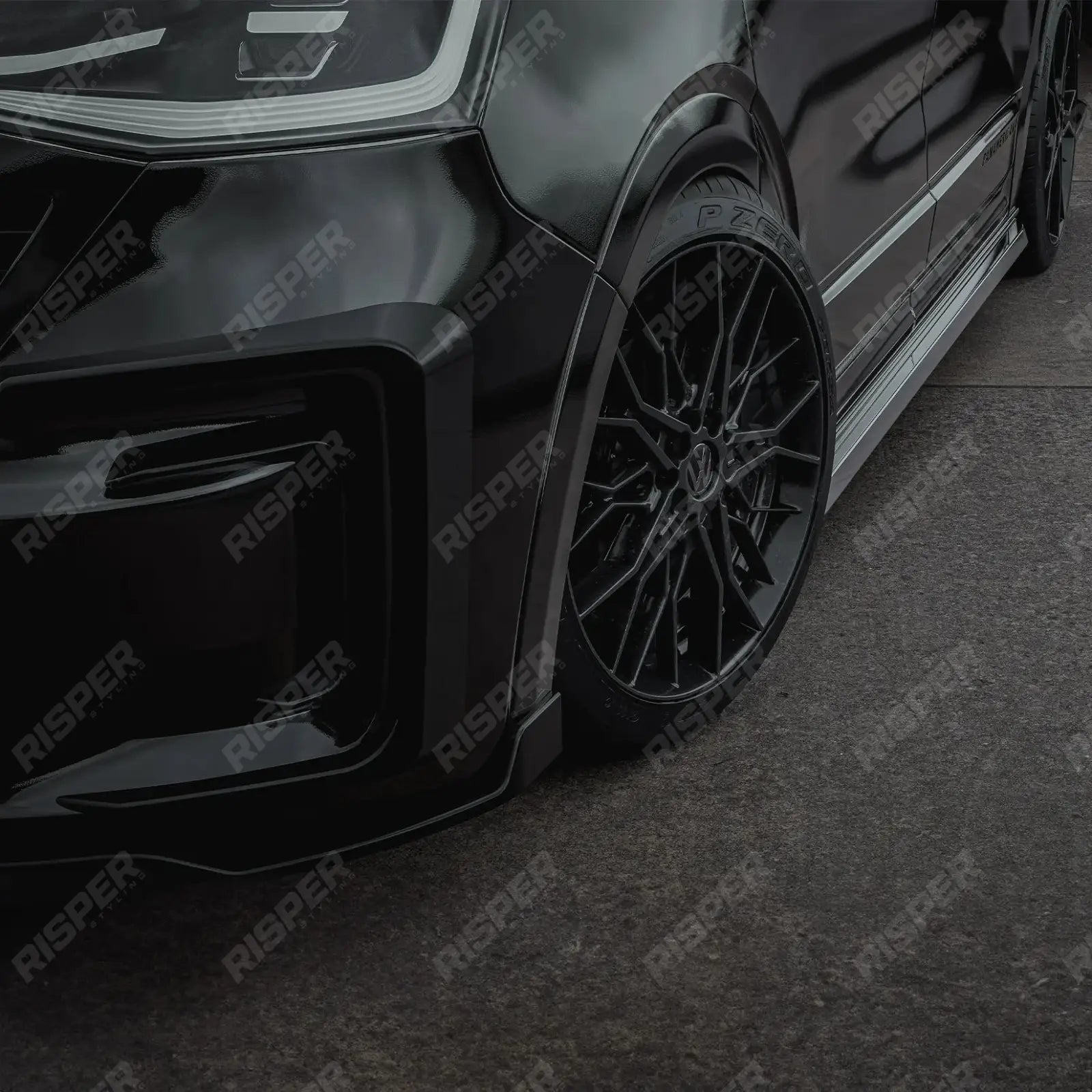 Volkswagen Transporter SWB T7 2025 On Trapezoid Side Bars In Stainless Steel