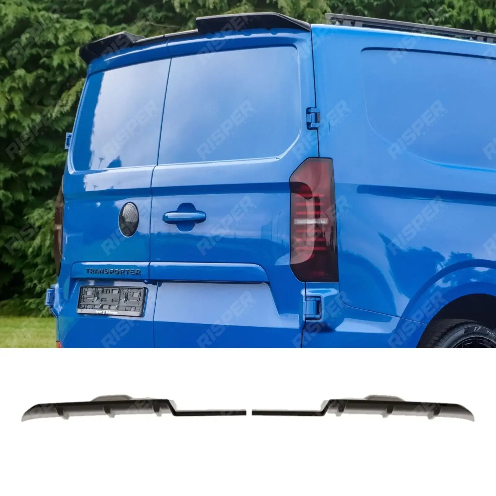 Volkswagen Transporter T7 2025+ Barn Door V1 Spoiler In Gloss Black