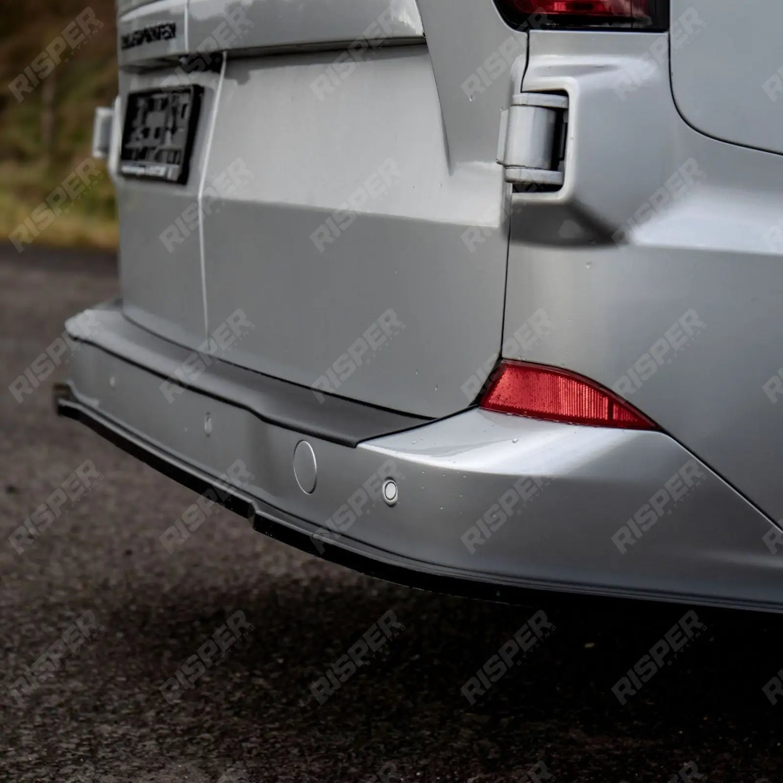 Volkswagen Transporter T7 2025+ Rear Bumper Protector Black Matte Texture