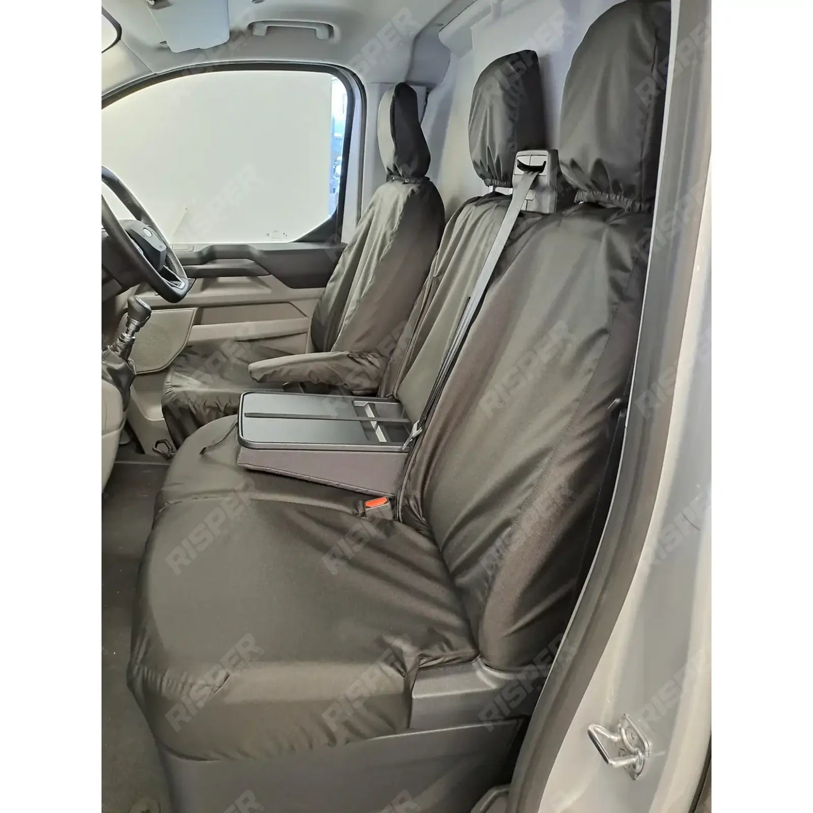 Volkswagen Transporter T7 2025+ Tailored Front Seat Covers In Black