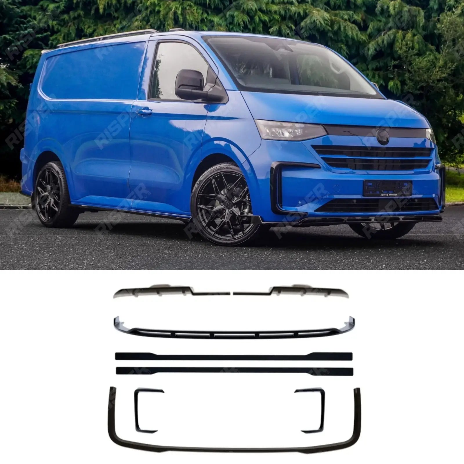 Volkswagen Transporter T7 SWB 2025 on V1 Premium Aero Kit In Gloss Black