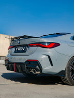 VTEN - BMW 4 SERIES G22 ABS GLOSS BLACK LED REAR DIFFUSER