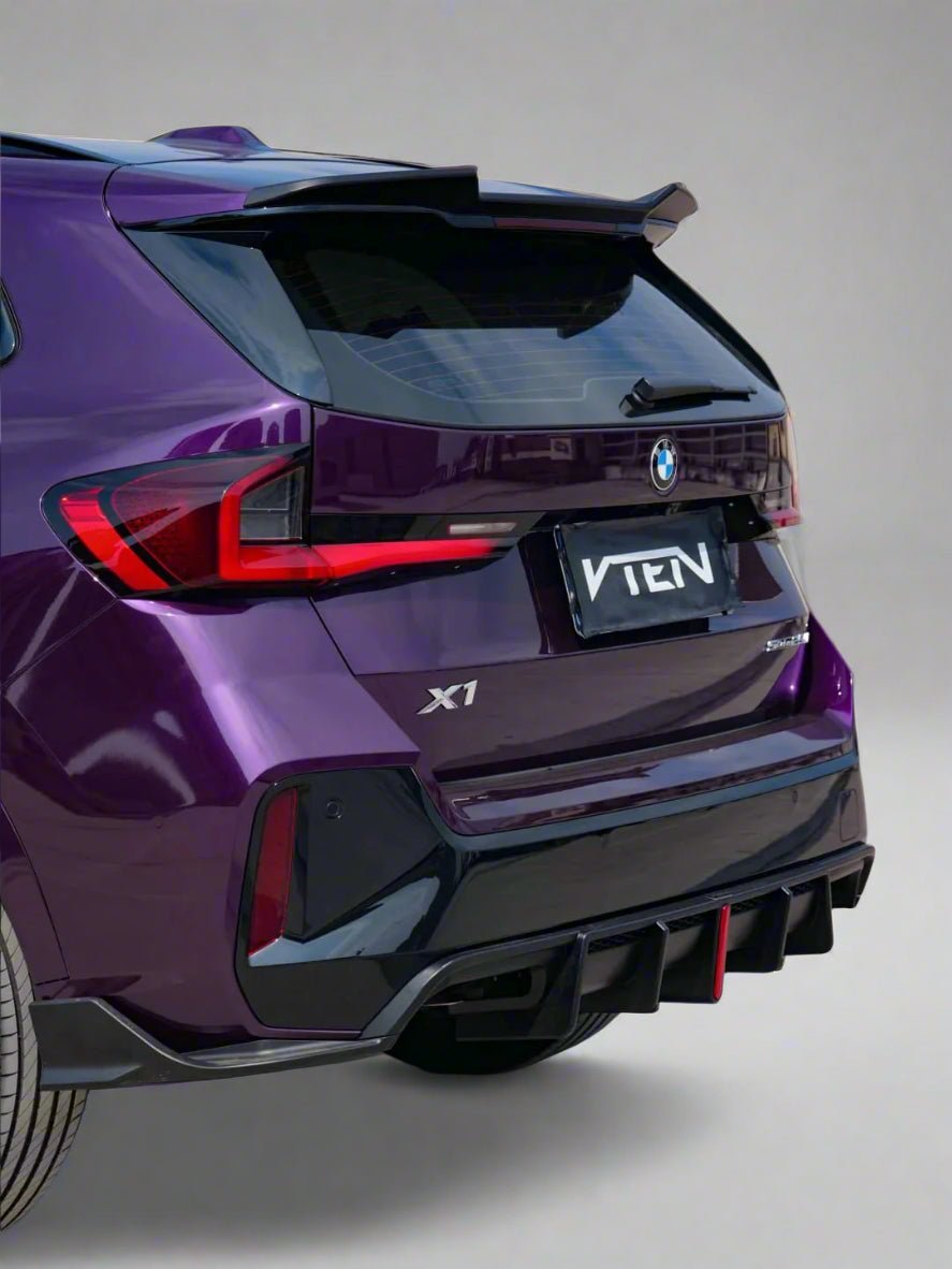 VTEN - BMW X1 / IX1 U11 2023+ PP GLOSS BLACK LED REAR DIFFUSER