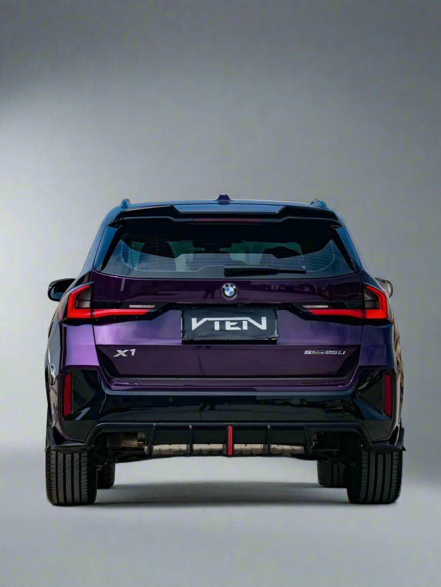 VTEN - BMW X1 / IX1 U11 2023+ PP GLOSS BLACK LED REAR DIFFUSER