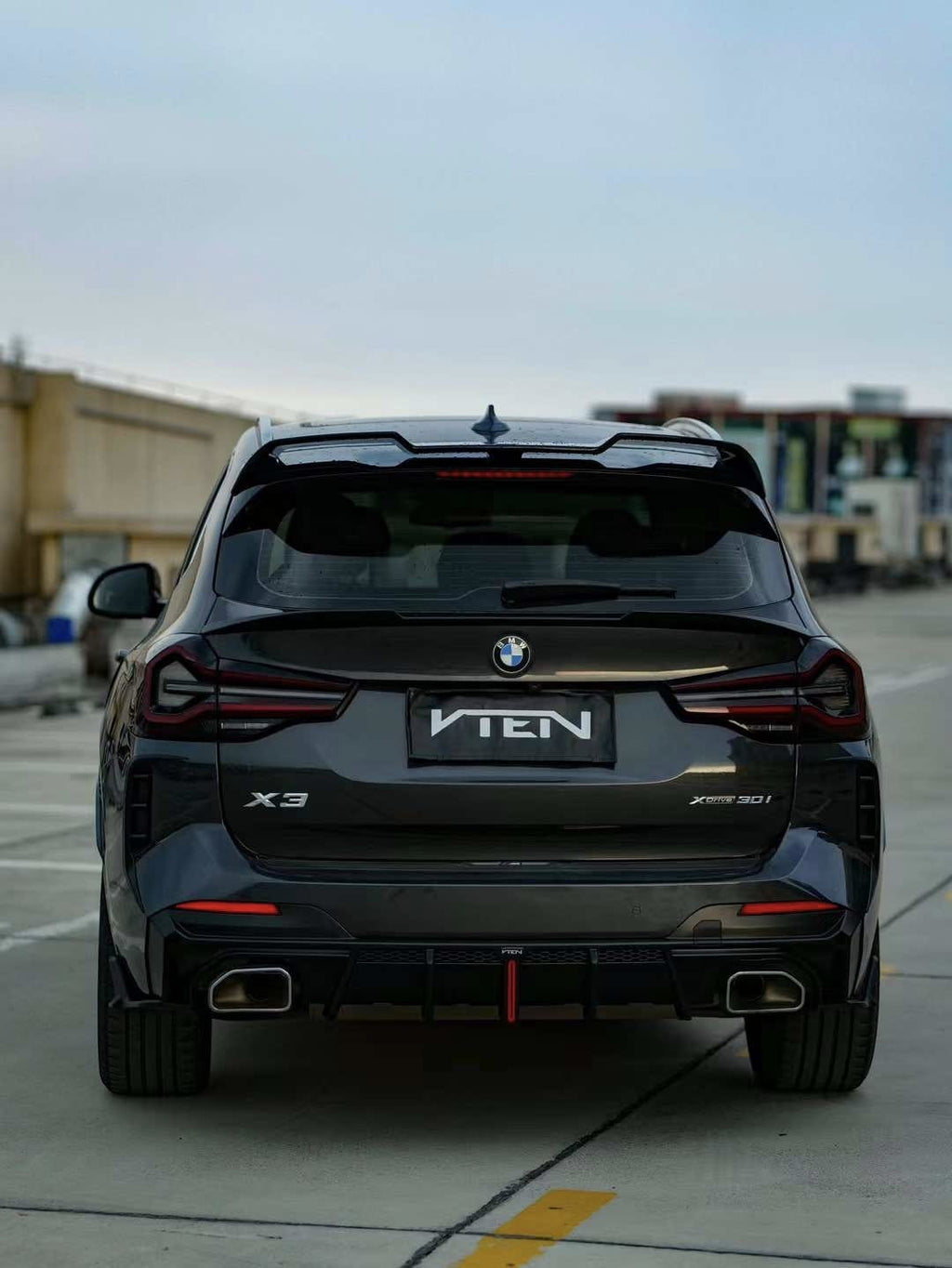 VTEN - BMW X3 G01 LCI ABS GLOSS BLACK REAR ROOF SPOILER