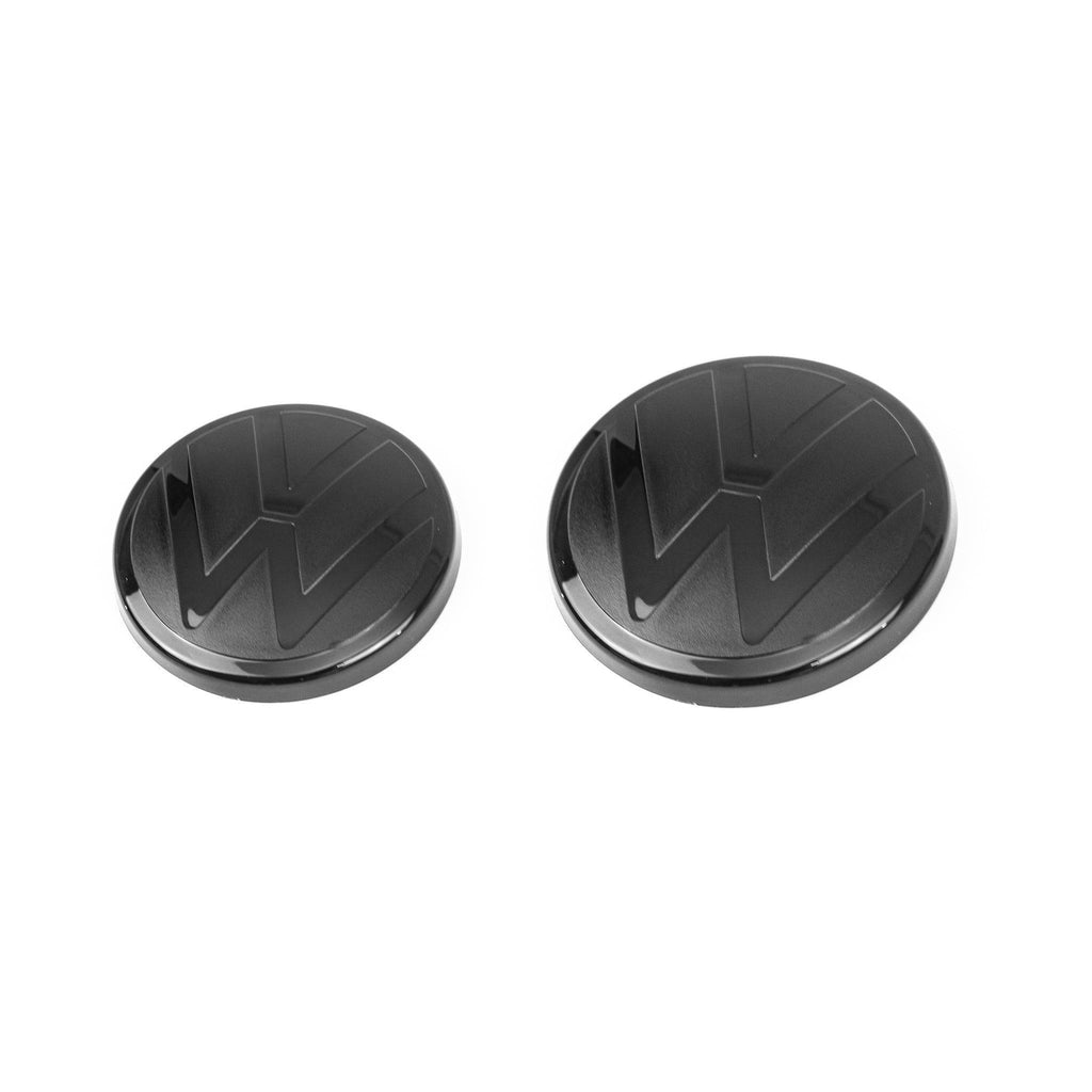 VW Golf, Golf GTI & Golf R Mk7 / Mk7.5 Blackout Badges Front & Rear Set (2013-2020)