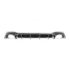 VW Golf GTI Clubsport Mk8 EVO-1 Gloss Black Rear Diffuser by ZAERO (2020+)