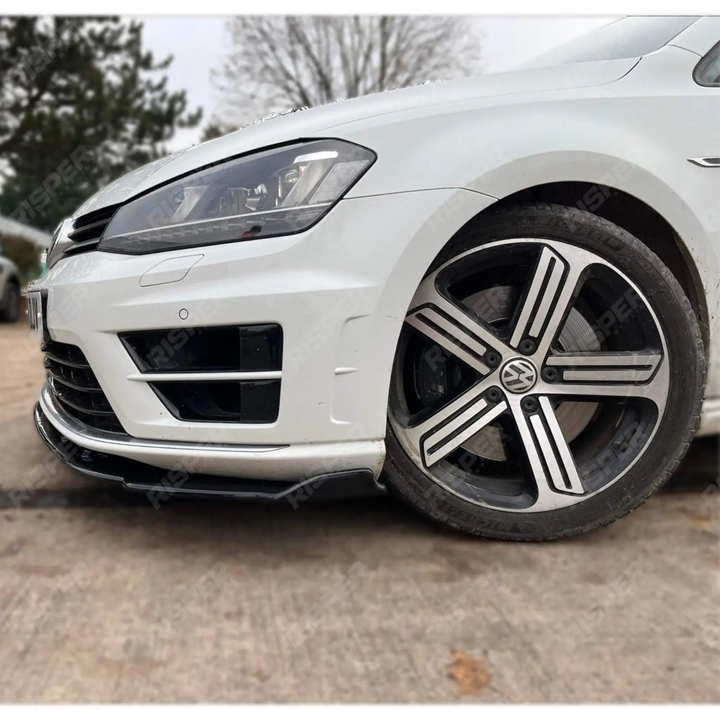 VW Golf MK7/MK7.5 R 2017-2020 - Risper Front Splitter In Gloss Black