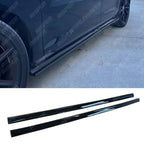 VW Golf MK7/MK7.5 Side Skirt Splitters Pair in Gloss Black