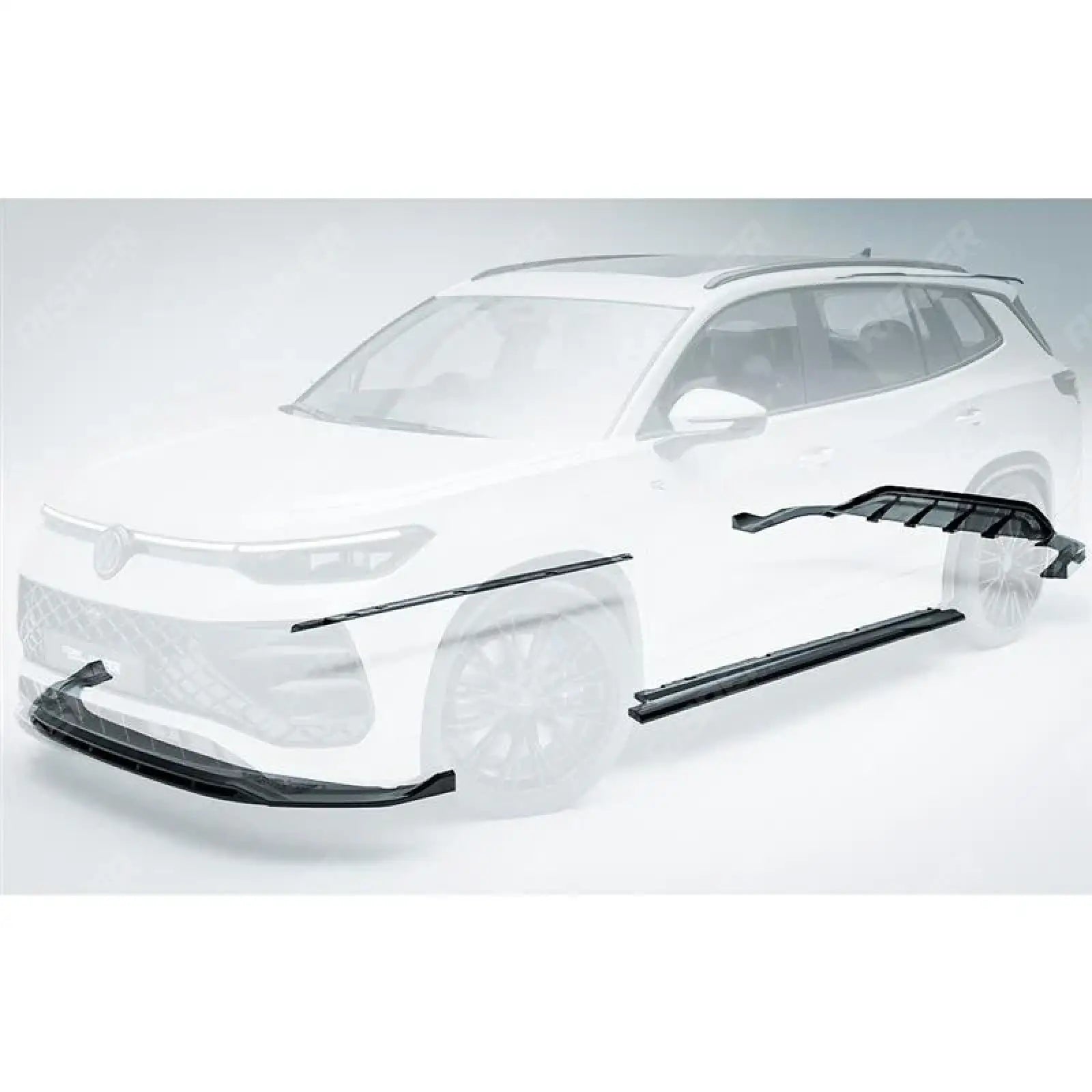 VW Tayron R-Line 2025 On Aero Body Kit In Gloss Black