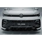 VW Tiguan R-Line MK3 2024 On Front Splitter In Gloss Black