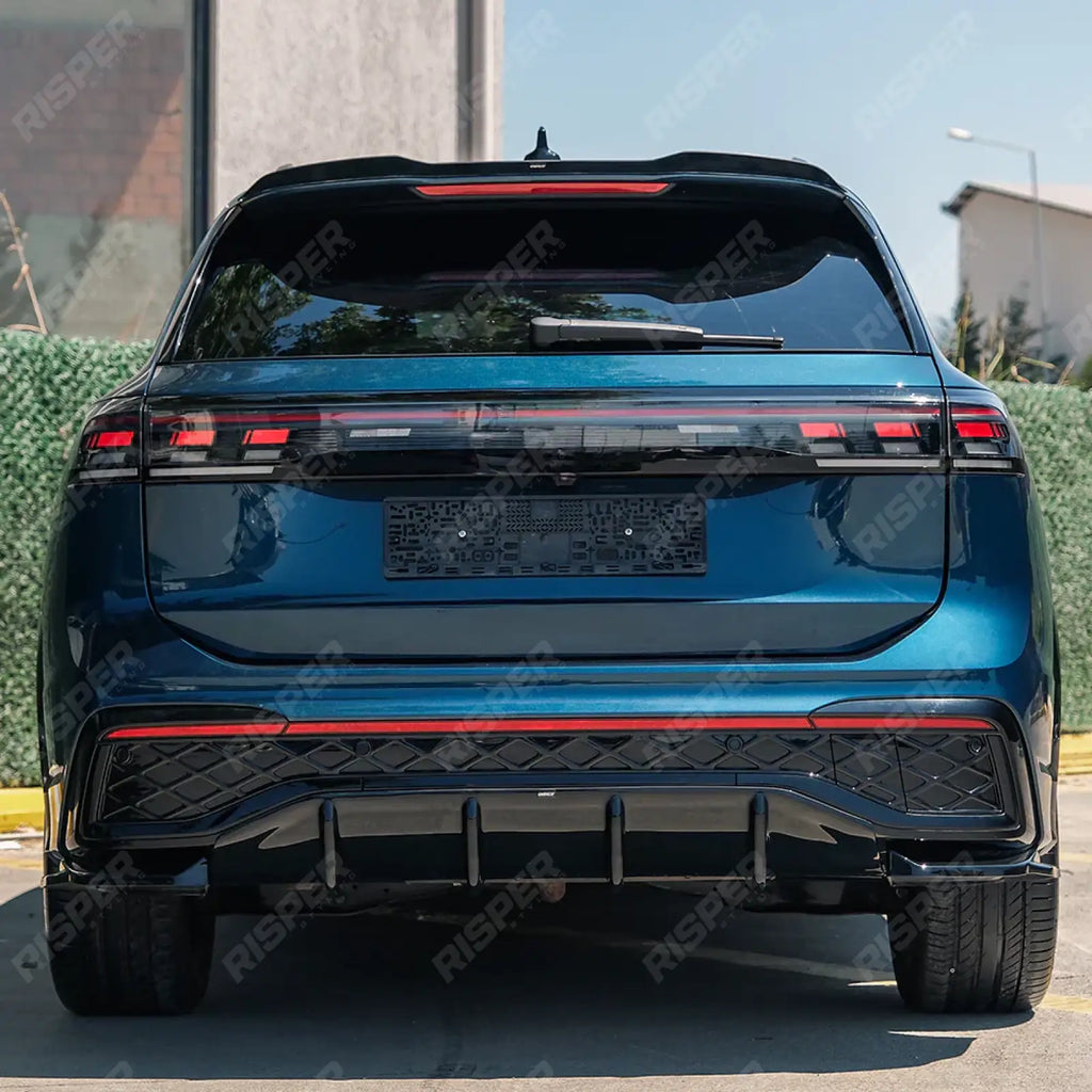 VW Tiguan R-Line MK3 2024 On Rear Spoiler In Gloss Black