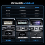 Mercedes-Benz E Class C207/A207 (2010-2016) Apple CarPlay Android Auto 10.25" Touch Screen RHD 2-Door Coupe