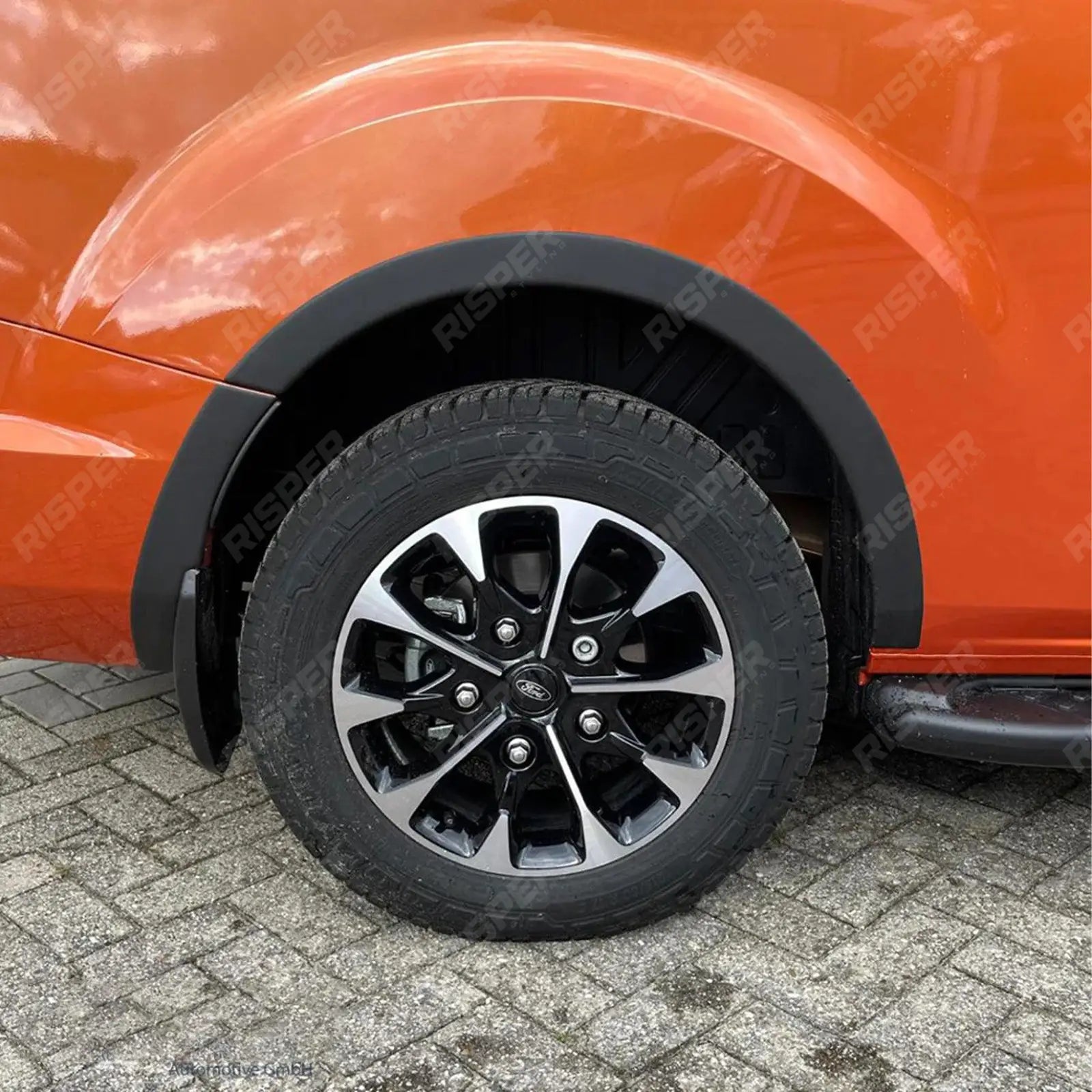 Wheel Arch Trims (10pcs) Gloss Black For Ford Transit Custom Mk1 Facelift 2018 - 2024