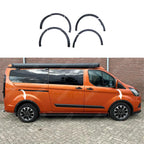 Wheel Arch Trims (10pcs) Matte Black For Ford Transit Custom Mk1 Facelift 2018 - 2024