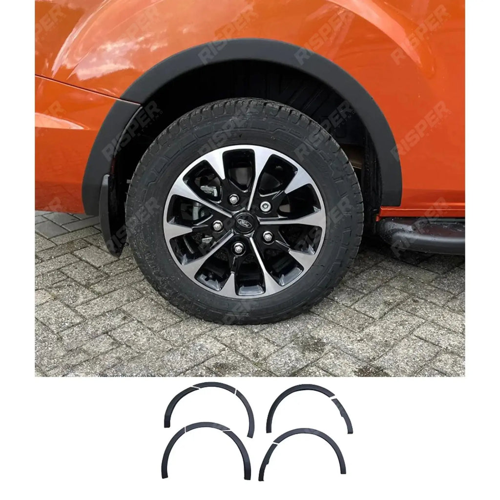 Wheel Arch Trims (10pcs) Matte Black For Ford Transit Custom Mk1 Facelift 2018 - 2024