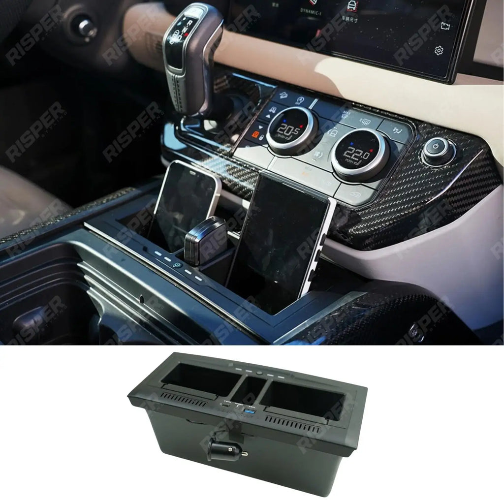 Wireless Charging Box For Land Rover Defender L663 90 / 110 / 130 2020 Onward