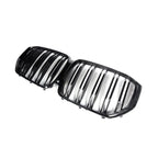 X5M LOOK Dual Slat Grille Gloss Black For BMW X5 G05 2018-2022