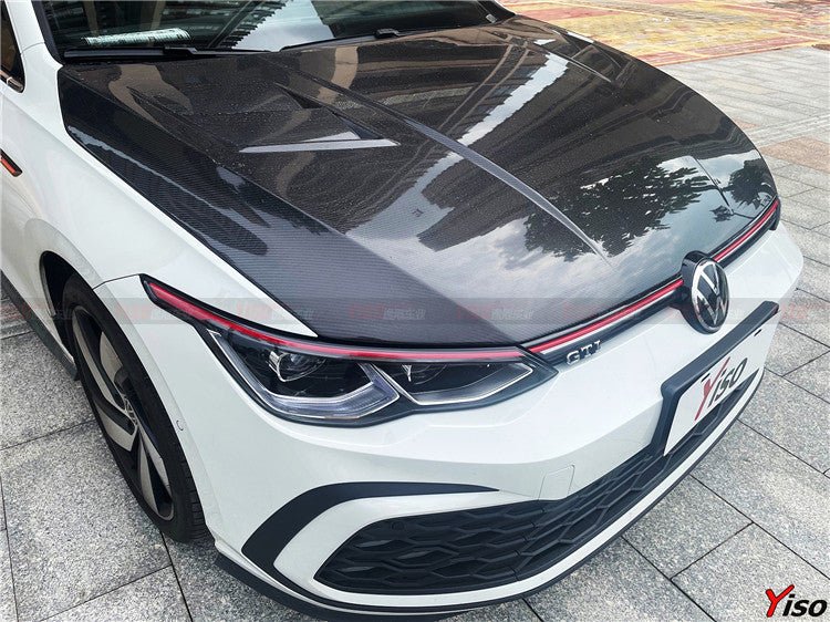 Car Bonnet Mod VW Golf MK8 Carbon Fibre Bonnet | Mod Central
